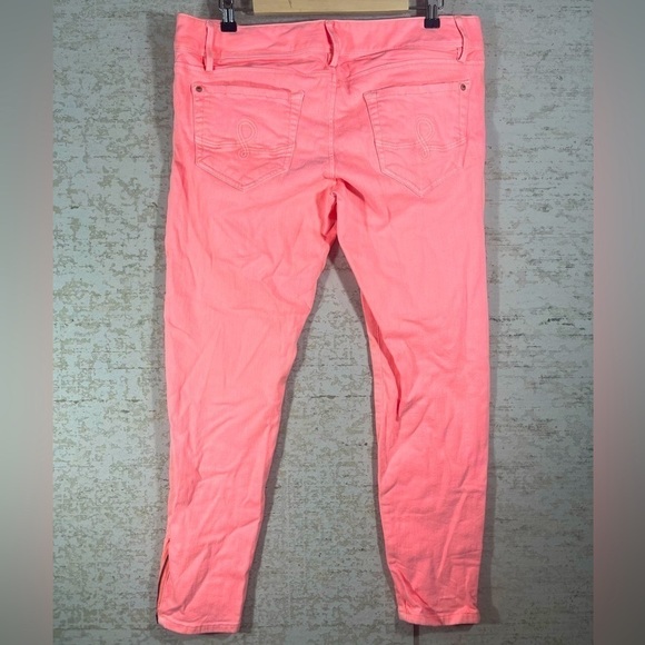 LILLY PULITZER Pink/Coral Worth Skinny Mini Zip Size 12 - Picture 5 of 16
